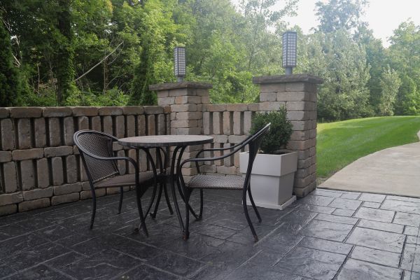 Concrete Patio Stamping in Longmont