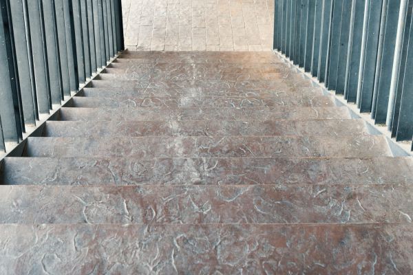 Concrete Stair Stamping in Longmont