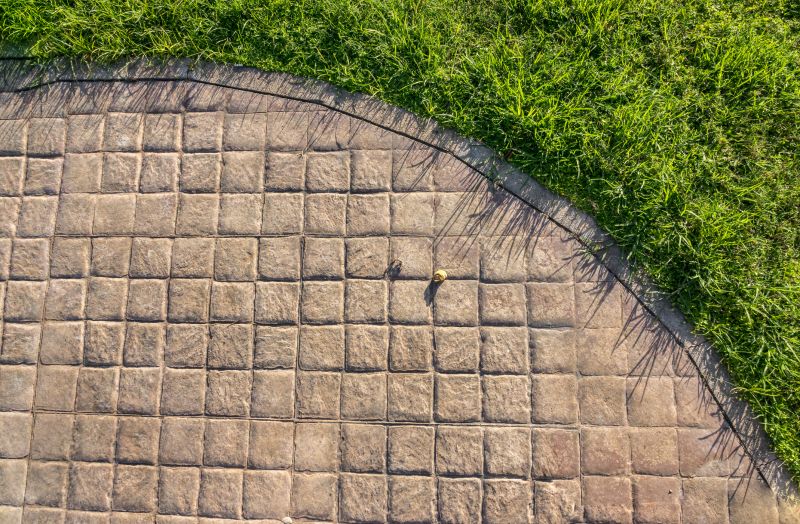 Walkway with Stamped Design